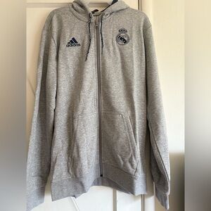 Adidas Gray Real Madrid Hoodie